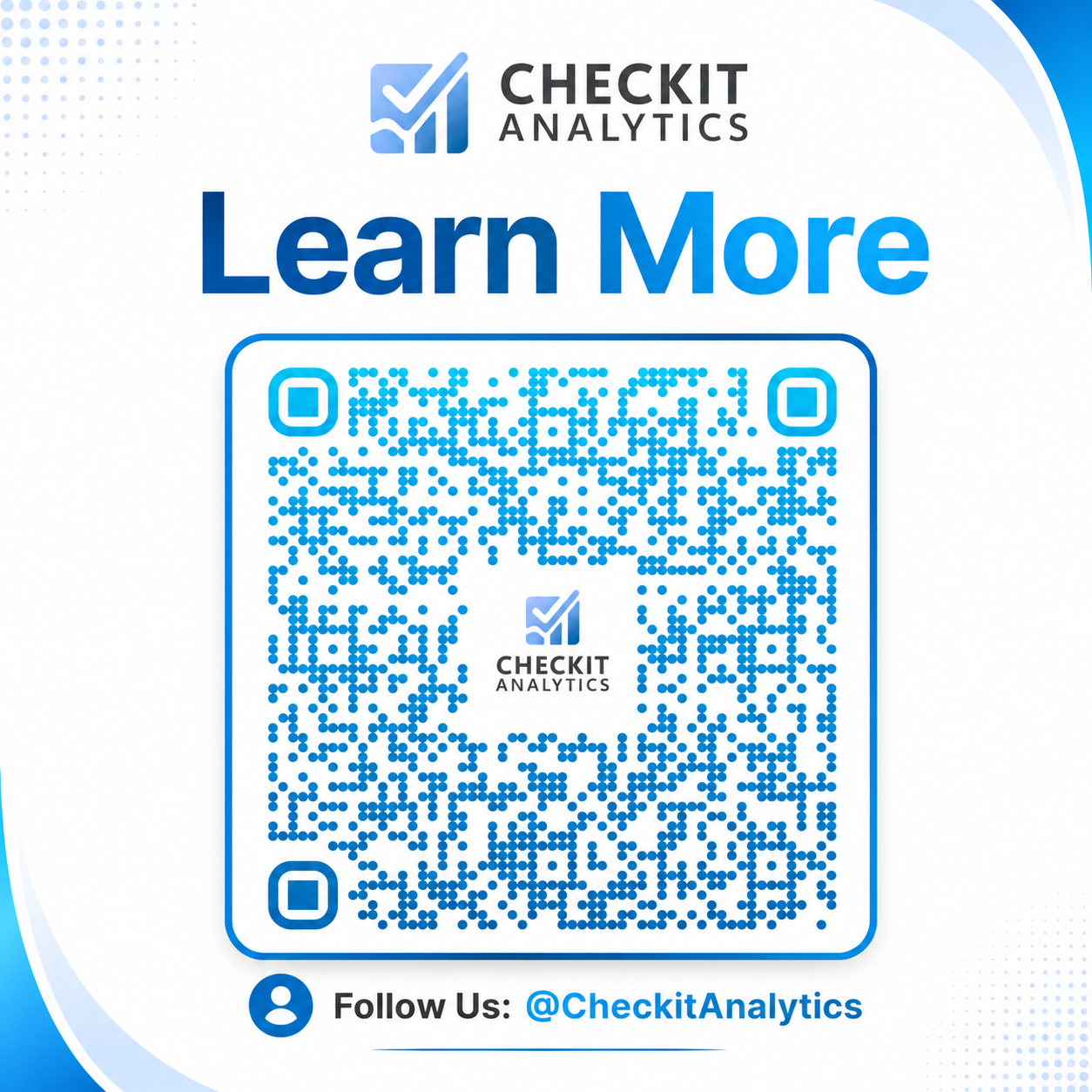 Checkit Analytics sign-up QR code